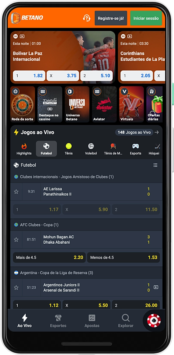 Usando o aplicativo Betano, os usuários do Brasil podem apostar em uma variedade de esportes