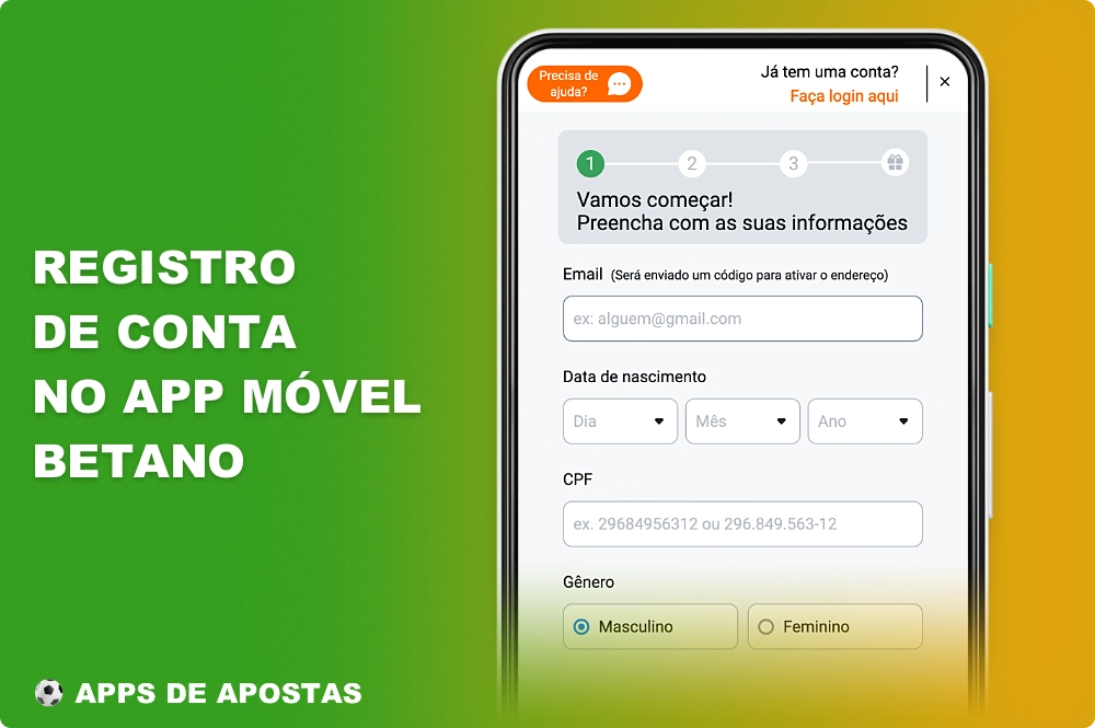 O registro no aplicativo Betano é necessário para que um usuário do Brasil acesse todos os recursos e funcionalidades da plataforma