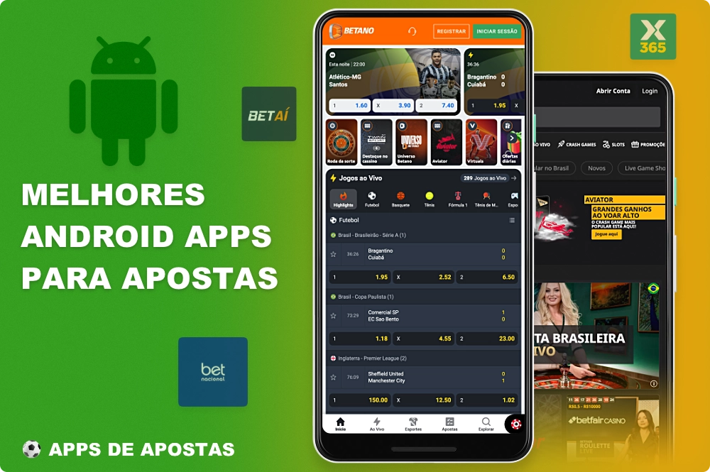 Melhores aplicativos de apostas esportivas para dispositivos Android
