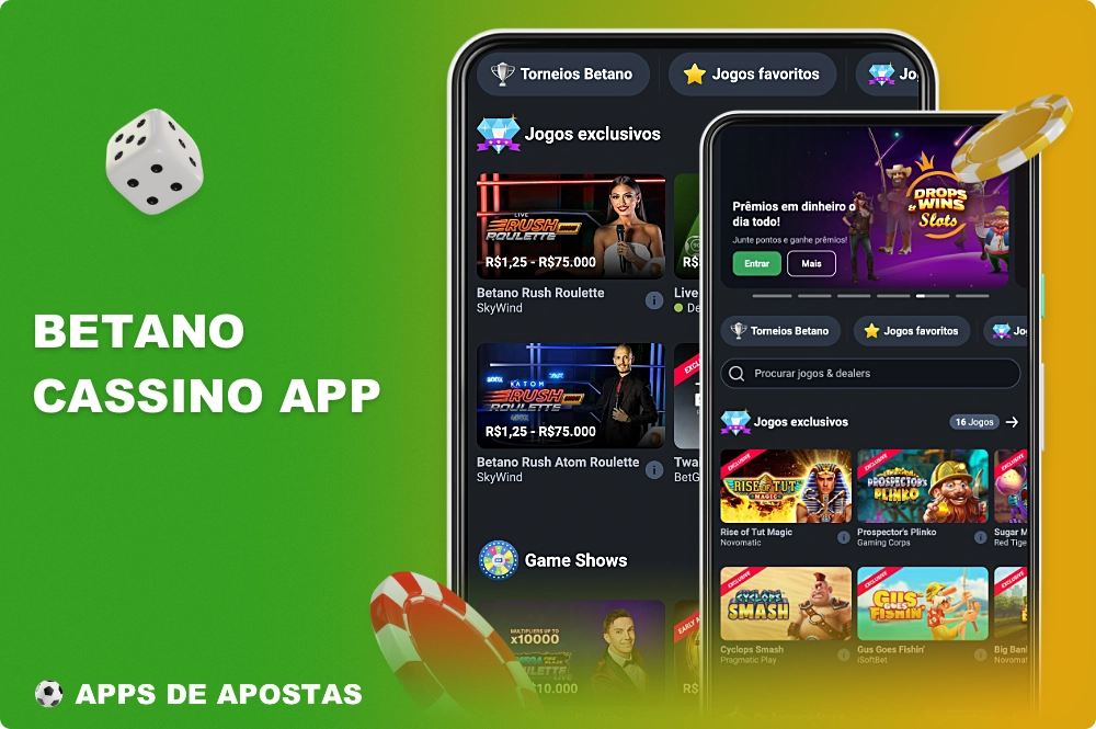 O cassino móvel Betano oferece aos seus clientes centenas de entretenimentos de jogos de azar