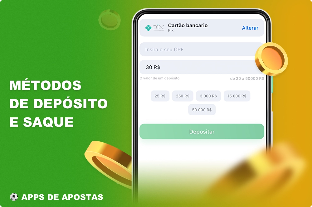 A recarga e a retirada de dinheiro também podem ser feitas no aplicativo Fazobetai, que está disponível para Android e iOS
