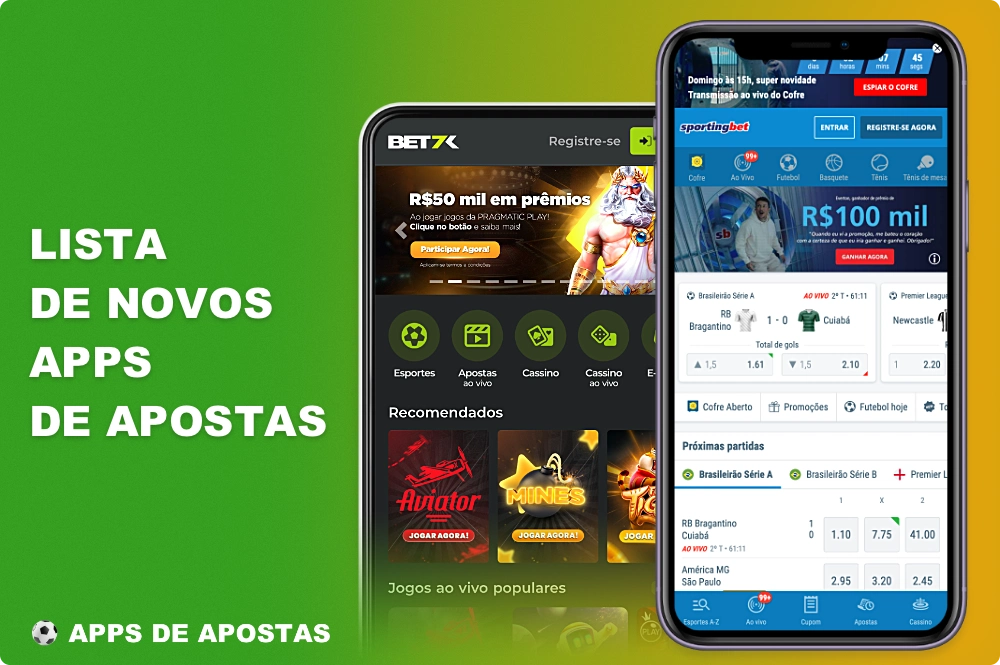Novos aplicativos de apostas esportivas e cassino ganham popularidade entre os usuários brasileiros