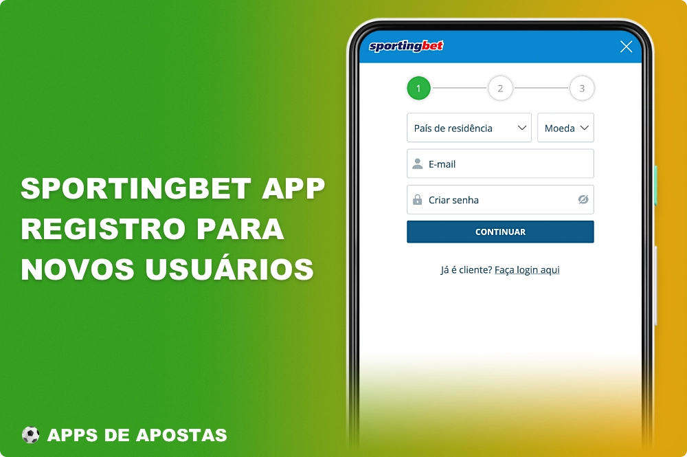 O registro no aplicativo Sportingbet é necessário para usar todas as funções e recursos da plataforma
