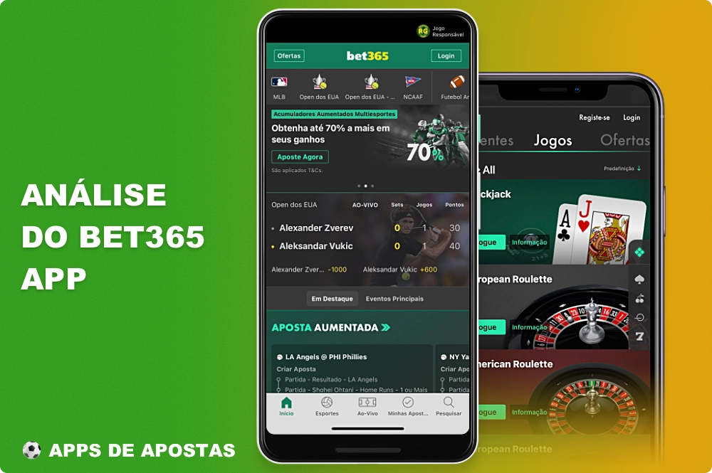 Bet365 é um ótimo aplicativo móvel para apostas esportivas no Brasil