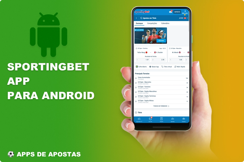 O aplicativo móvel da Sportingbet para Android tem uma ampla gama de recursos