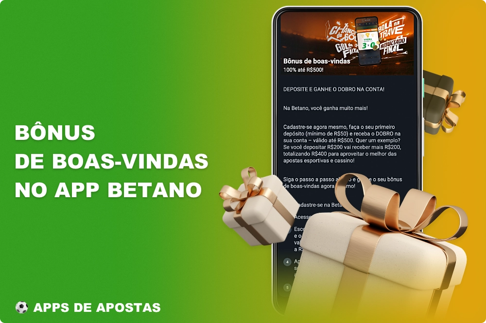 Os bônus de boas-vindas no aplicativo Betano estão disponíveis para novos usuários do Brasil