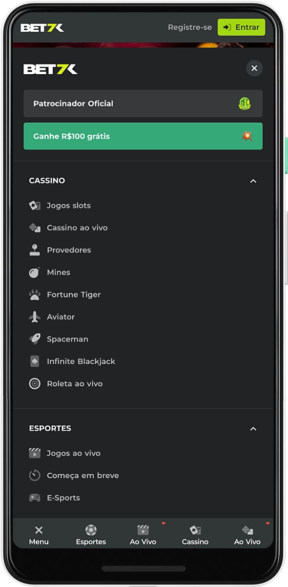 O aplicativo móvel Bet7k para apostas esportivas e cassino tem uma ampla variedade de recursos