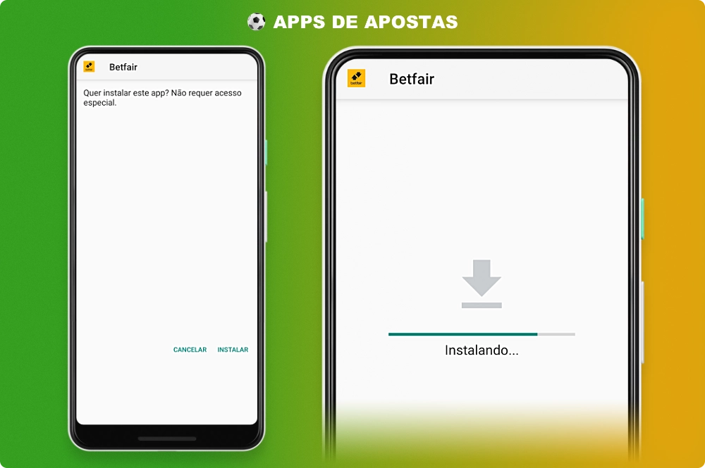 A instalação do aplicativo da Betfair no Android não é diferente da instalação de qualquer outro aplicativo