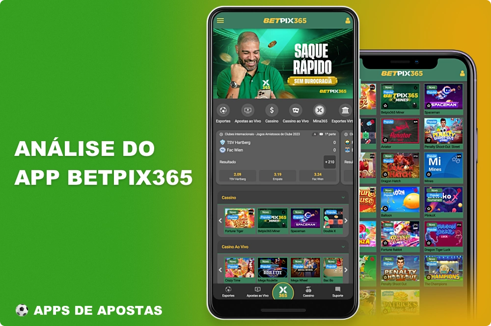 O aplicativo móvel de apostas esportivas e cassino da BetPix365 é um dos favoritos entre os usuários brasileiros