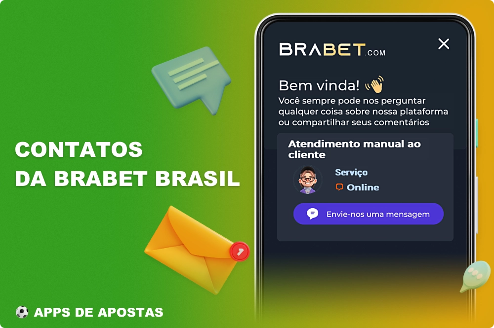 Os usuários do aplicativo Brabet podem entrar em contato com o suporte ao cliente usando o recurso de bate-papo on-line incorporado
