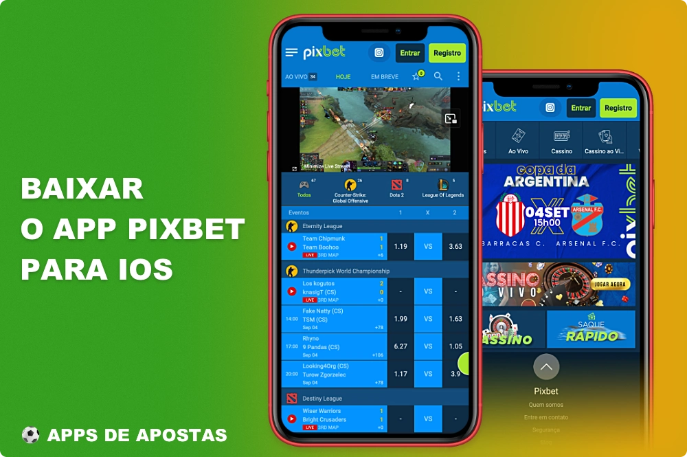 Baixe o aplicativo Pixbet para iOS a partir do site oficial, totalmente gratuito