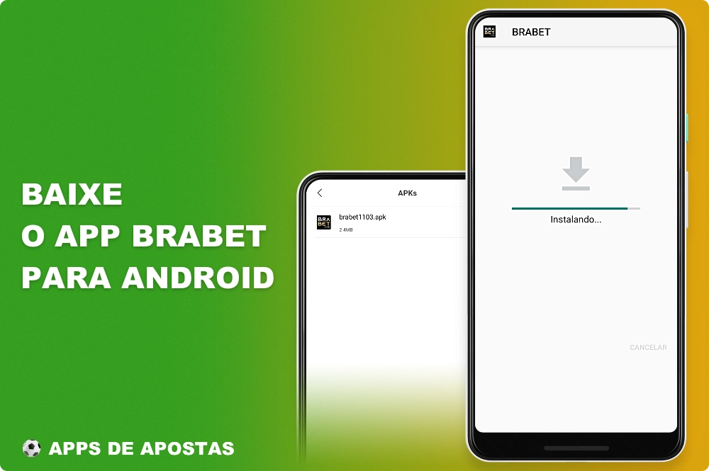O download e a instalação do aplicativo Brabet para Android requerem várias etapas