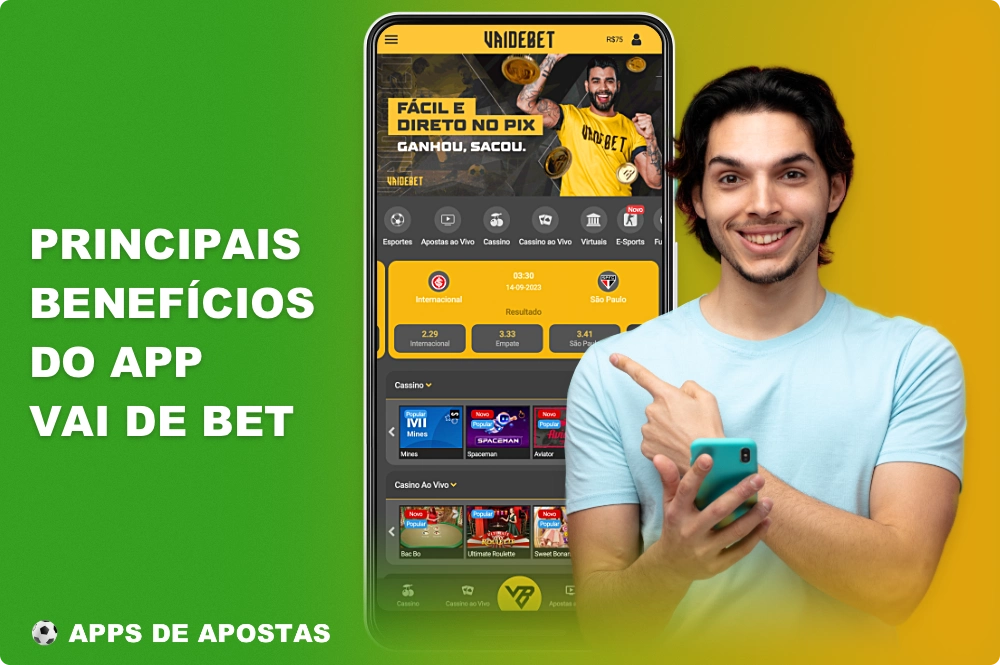 O aplicativo de apostas móveis Vai de Bet para o Brasil tem uma série de vantagens que o tornam um dos mais populares no país