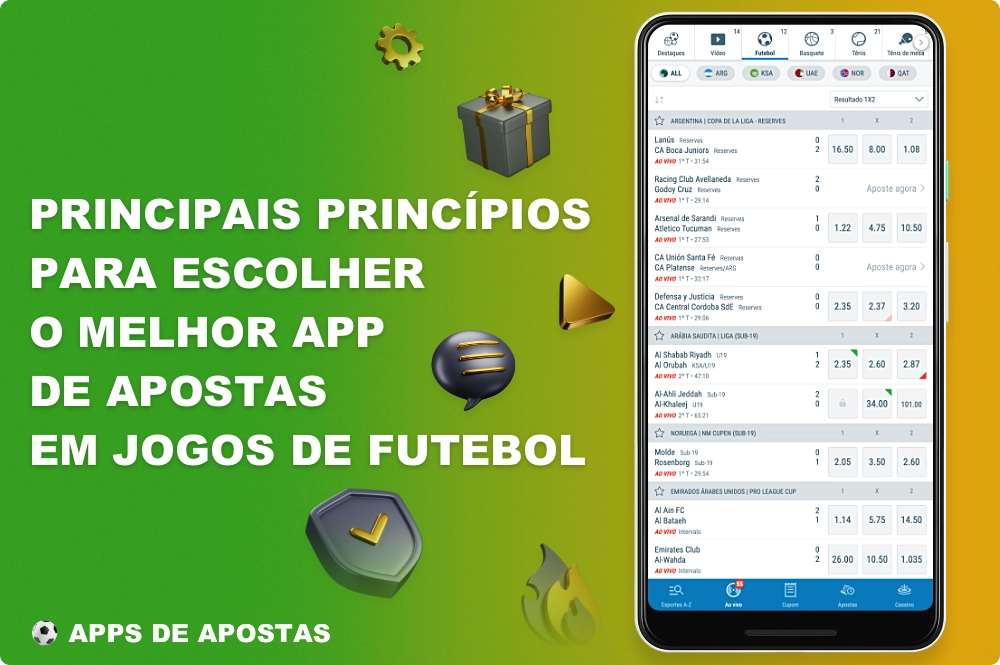 Principais princípios para escolher o melhor app de apostas em jogos de futebol