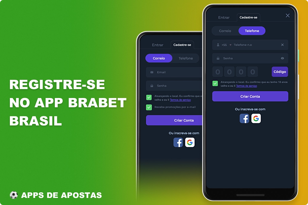 O registro no aplicativo Brabet dá aos usuários brasileiros acesso total a todos os recursos e funções do aplicativo