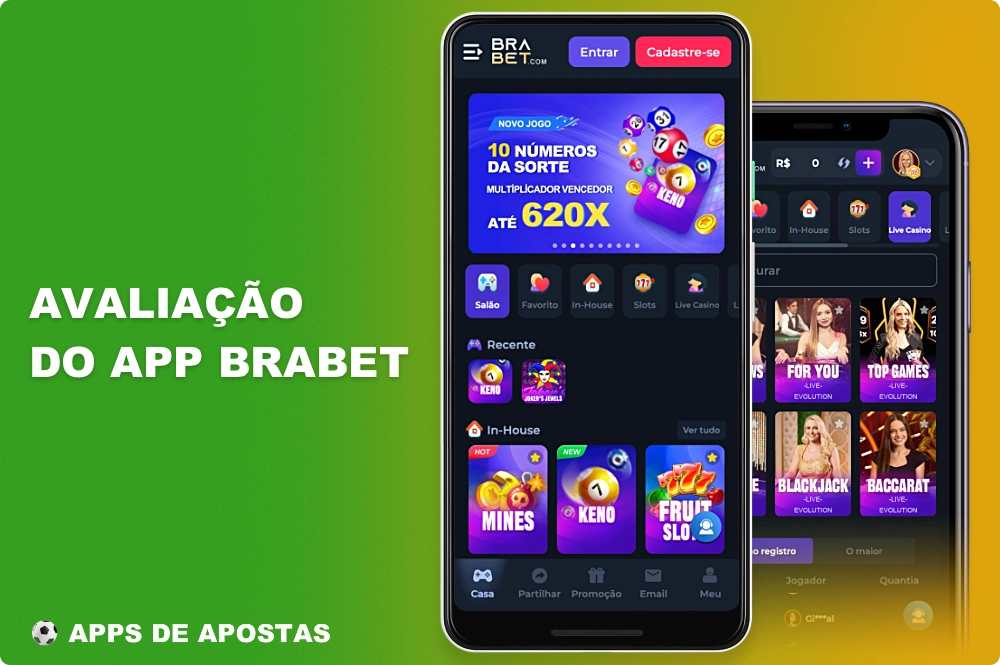 O aplicativo móvel da Brabet permite que os jogadores brasileiros apostem em esportes e joguem jogos de cassino em qualquer lugar