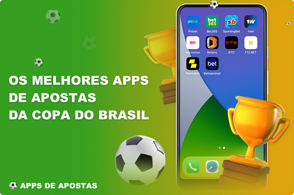 Os melhores aplicativos de apostas para a Copa do Brasil estão disponíveis para usuários de Android e iOS
