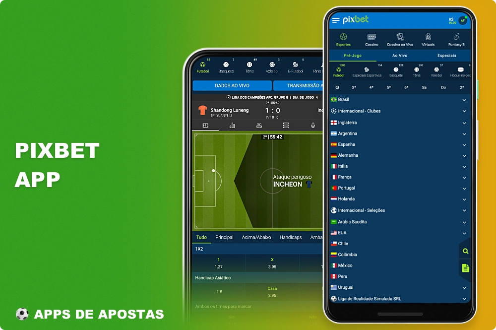 O aplicativo móvel de apostas esportivas da Pixbet é um dos melhores e é muito popular entre os brasileiros