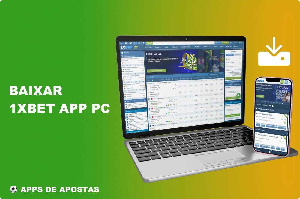 Os jogadores do Brasil podem instalar o aplicativo 1xBet em seus computadores