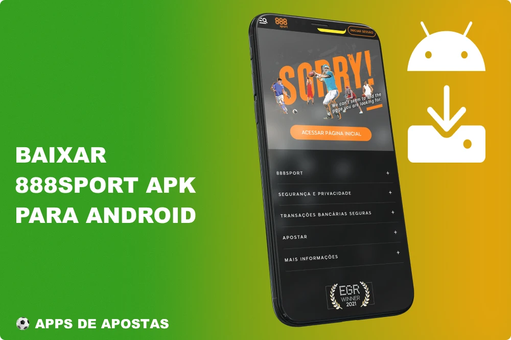 Leva apenas alguns minutos para que os jogadores do Brasil façam o download do aplicativo 888sport para Android