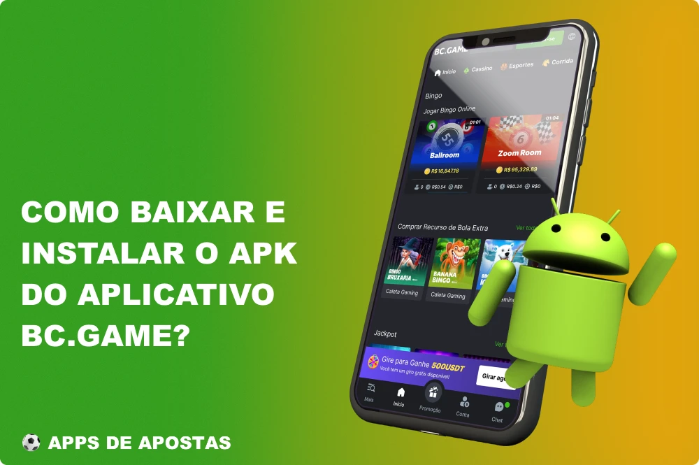 Os brasileiros podem encontrar a versão mais recente do aplicativo BC Game para Android no site móvel oficial