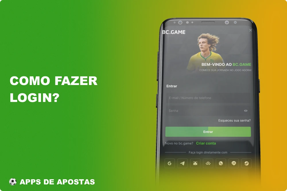Os brasileiros podem participar do BC Game por meio de um aplicativo móvel
