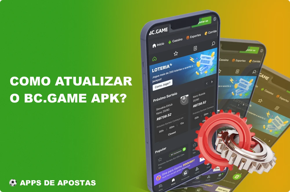 A BC game Brasil lança regularmente atualizações para melhorar ou otimizar o aplicativo