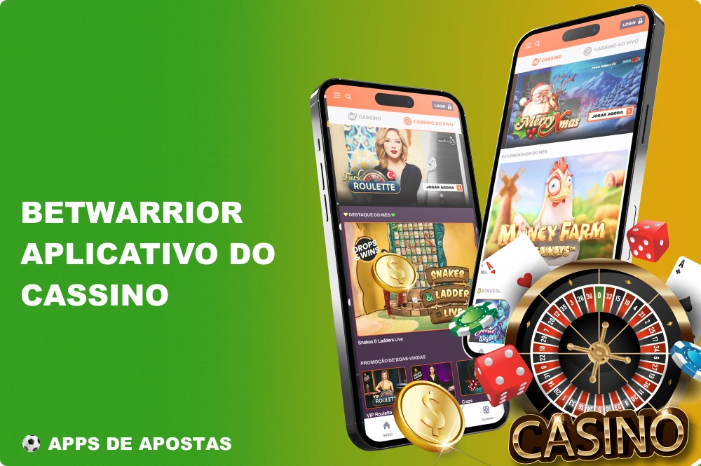 Os usuários do Brasil que preferem jogar jogos de cassino com dinheiro real poderão realizar plenamente suas necessidades de apostas no aplicativo Betwarrior