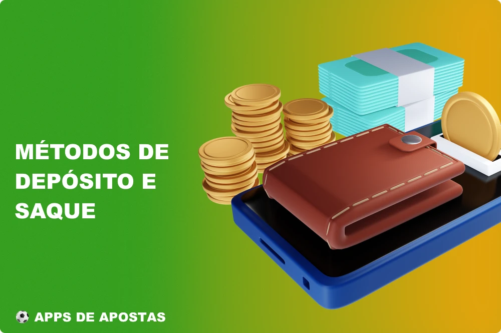 O aplicativo Betwarrior tem um grande número de métodos de pagamento para transações de usuários do Brasil
