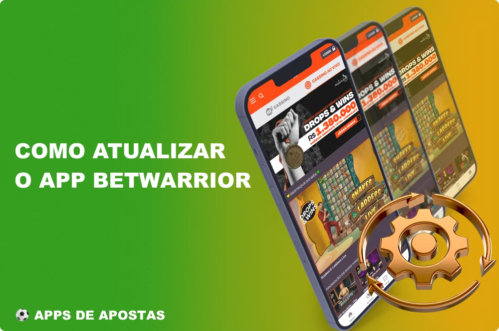 Os jogadores no Brasil receberão uma notificação em seus dispositivos quando uma nova versão do Betwarrior for lançada