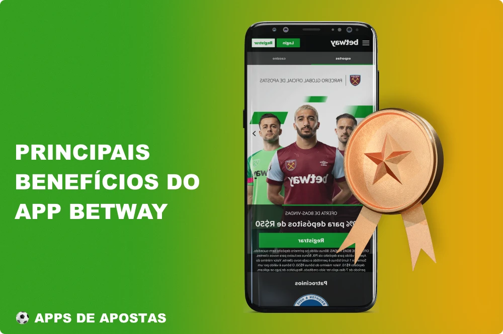 Os jogadores do Brasil destacam os benefícios de usar o aplicativo de apostas Betway