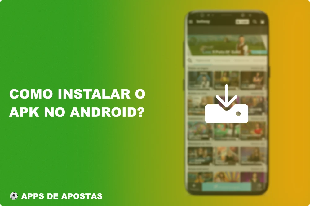 Após concluir o download do aplicativo betway para Android, os jogadores brasileiros precisarão instalar o aplicativo em seus smartphones