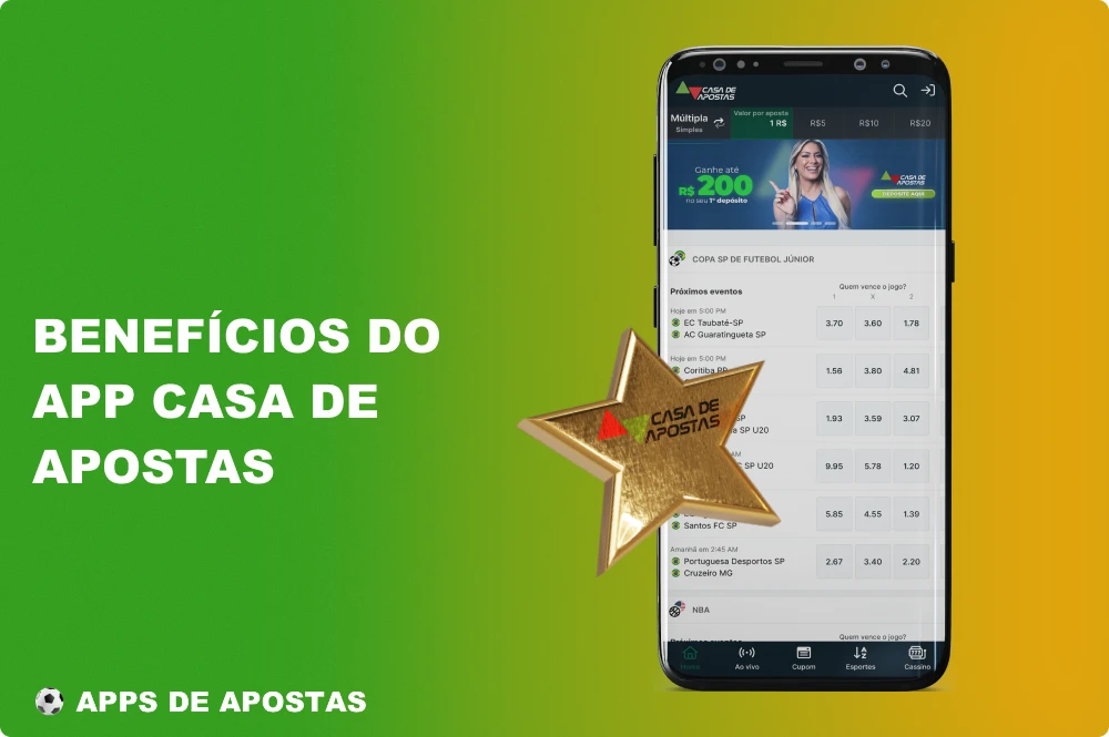 O aplicativo Casa De Apostas tem vantagens importantes e, por isso, é tão apreciado pelos jogadores do Brasil