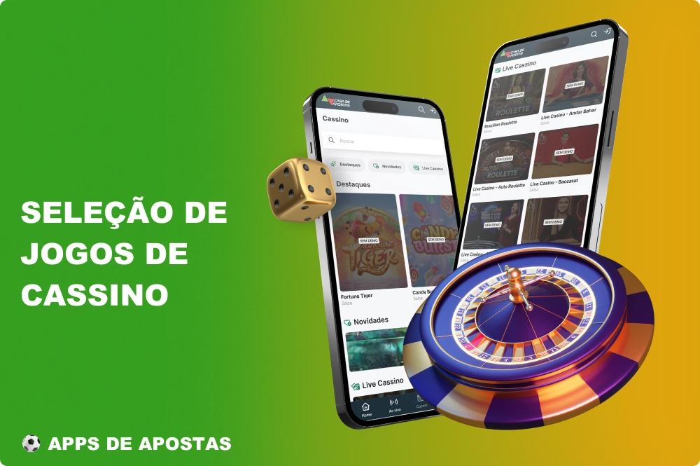 Os usuários brasileiros que preferem jogos de cassino poderão satisfazer todas as suas necessidades de apostas no aplicativo Casa de Apostas