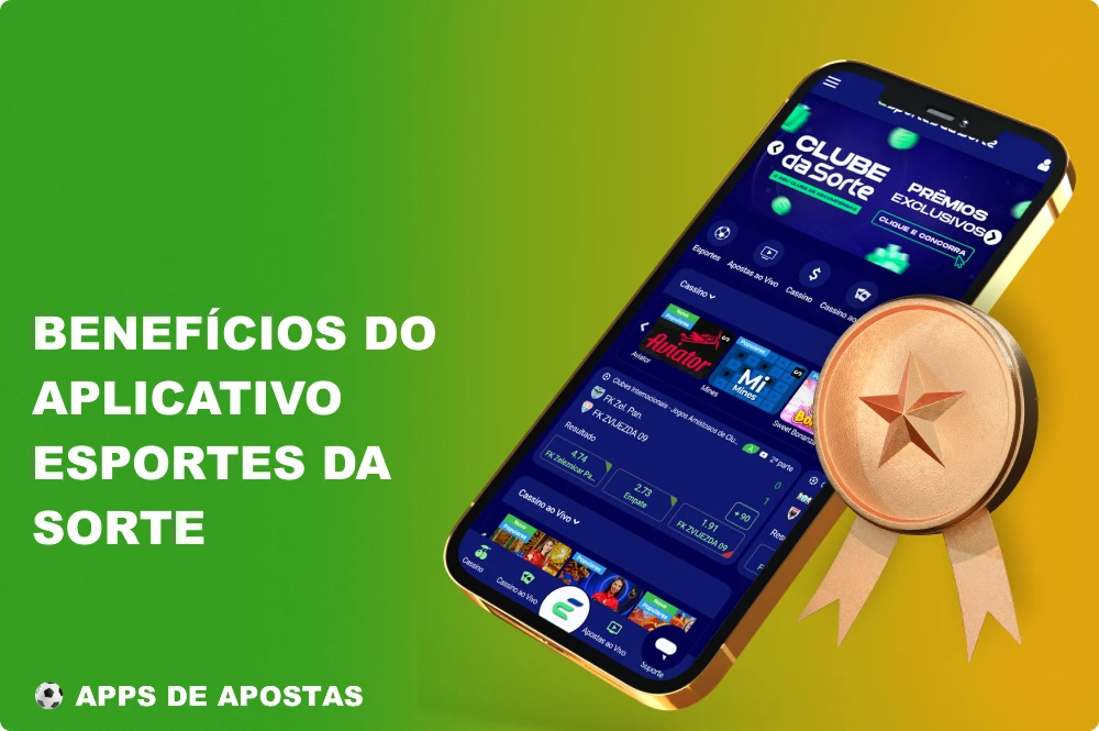 O aplicativo Esportes Da Sorte tem uma série de benefícios importantes pelos quais os jogadores brasileiros tanto gostam
