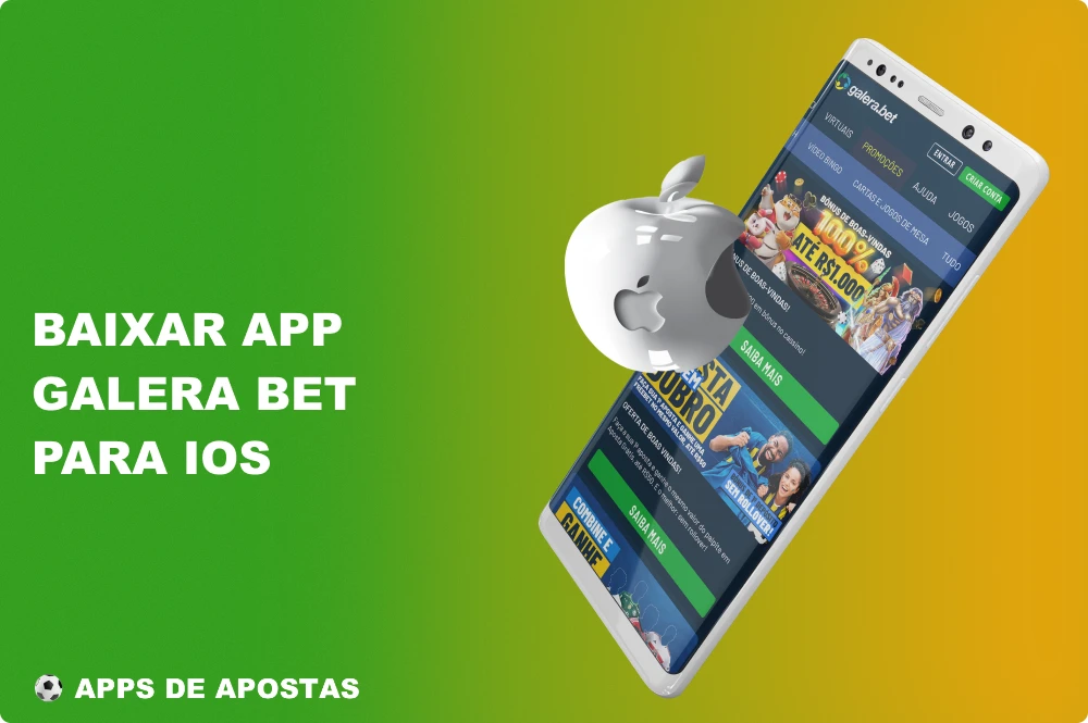 Os usuários brasileiros podem instalar o aplicativo Galera Bet em dispositivos Apple