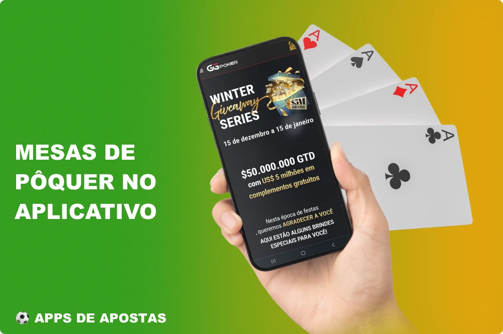 O GG Poker Brasil oferece aos usuários mesas de pôquer de todos os tipos e formatos