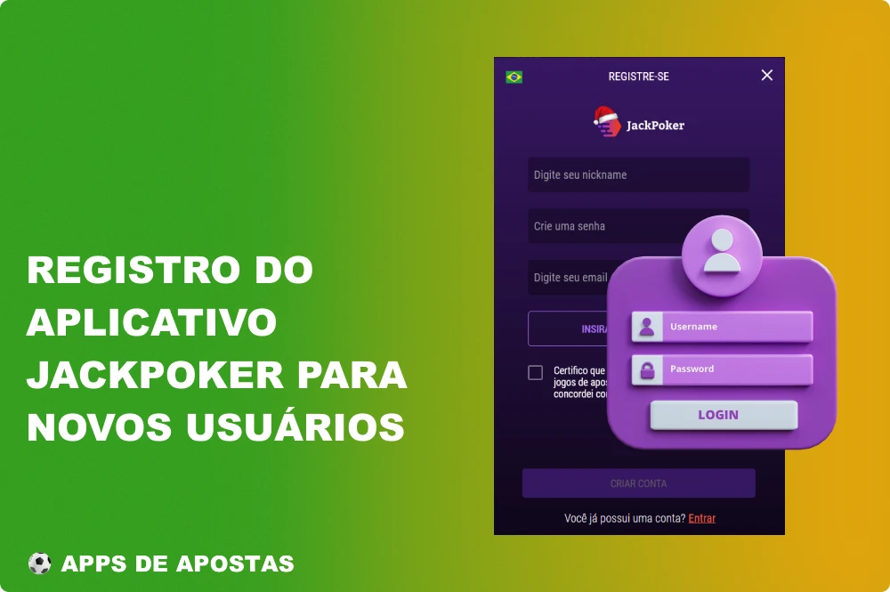 Para começar a jogar pôquer ou jogos de cassino no Jackpoker, todo novo usuário do Brasil deve criar uma conta