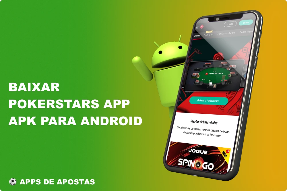 Todo o processo de download do aplicativo PokerStars para Android levará alguns minutos para ser concluído