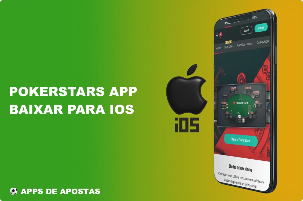 O aplicativo do PokerStars pode ser facilmente baixado para seu dispositivo iOS