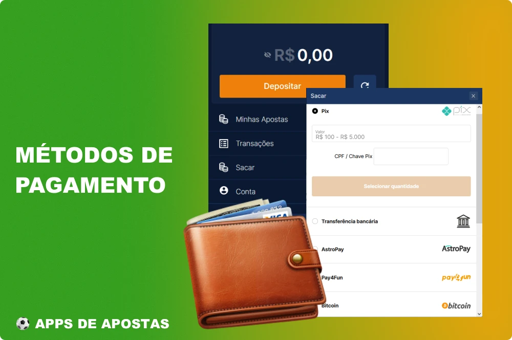 Para a conveniência das transações dos usuários do Rivalo do Brasil, um grande número de métodos de pagamento populares foi adicionado aqui