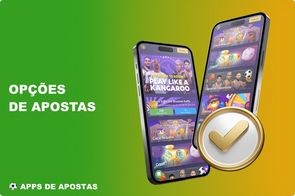 O aplicativo Roobet oferece aos jogadores do Brasil uma série de opções de apostas valiosas