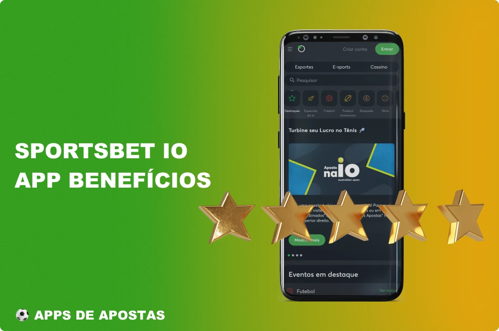 Os usuários brasileiros do aplicativo Sportsbet.io podem desfrutar de uma série de benefícios