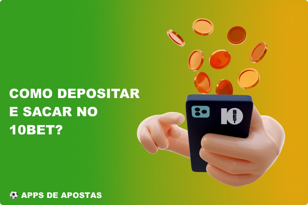 No aplicativo móvel do 10Bet, os jogadores do Brasil podem usar três sistemas de pagamento para depositar fundos e sacar os ganhos: Pix, carteira digital Pay4Fun ou a criptomoeda 10coins