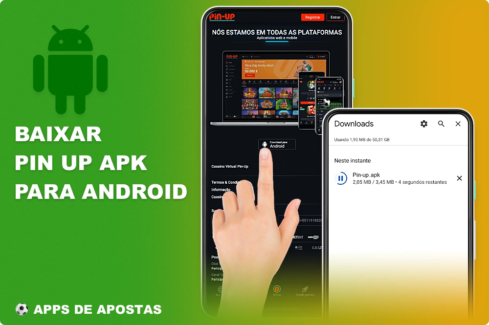 Baixe o aplicativo móvel Pin Up para Android em segundos