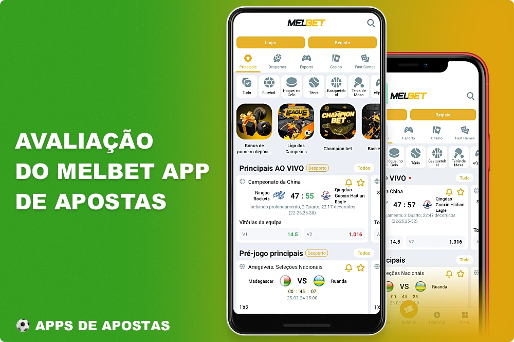 O aplicativo móvel Melbet permite que os usuários do Brasil apostem em esportes e joguem jogos de cassino
