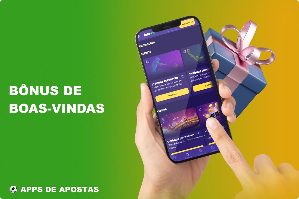 O aplicativo LalaBet tem muitas ofertas de bônus para jogadores brasileiros de apostas esportivas e cassino