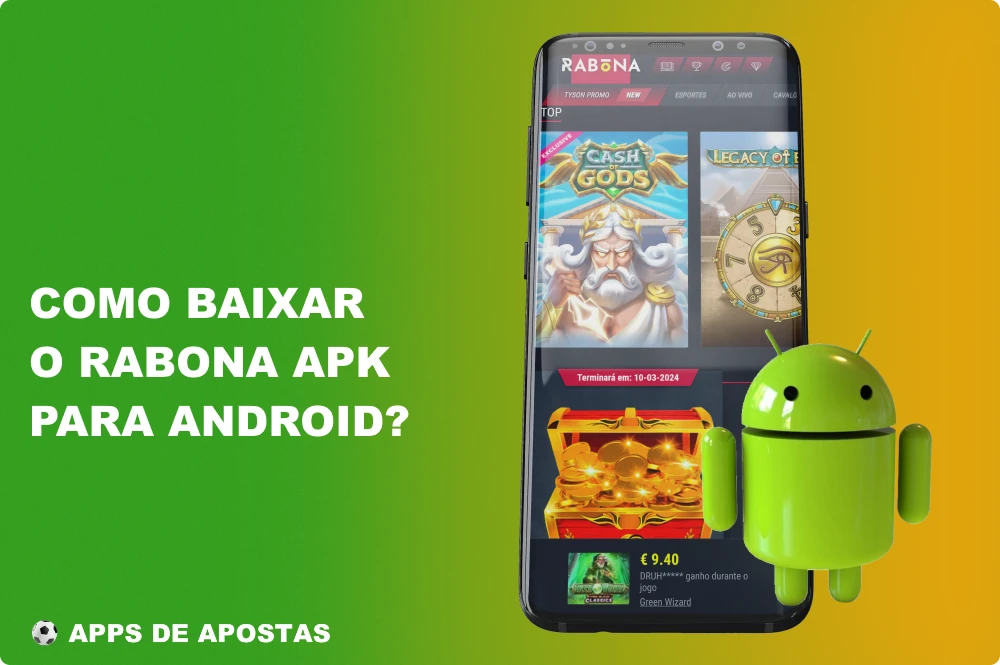 A maneira mais rápida e confiável é fazer o download do aplicativo Rabona para Android, assim os jogadores do Brasil podem desfrutar de todos os jogos e recursos do cassino