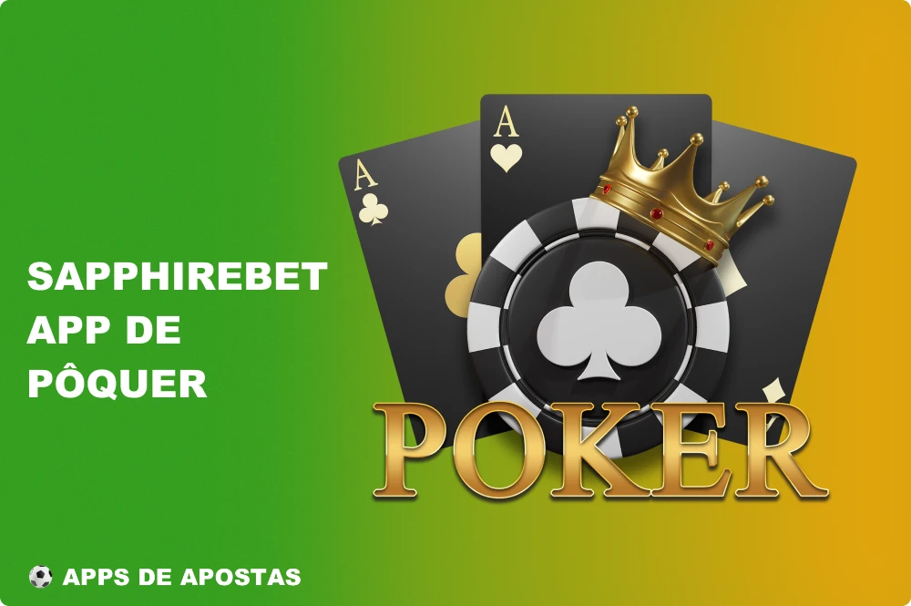No aplicativo Sapphirebet, os brasileiros podem jogar pôquer a dinheiro real com outros usuários