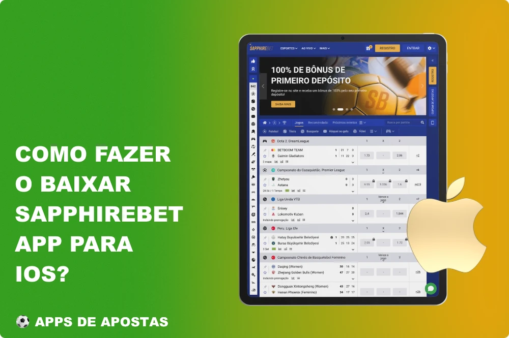 Depois de instalar o aplicativo Sapphirebet para iOS, os brasileiros poderão jogar jogos de cassino e apostar em esportes em qualquer lugar, a qualquer hora
